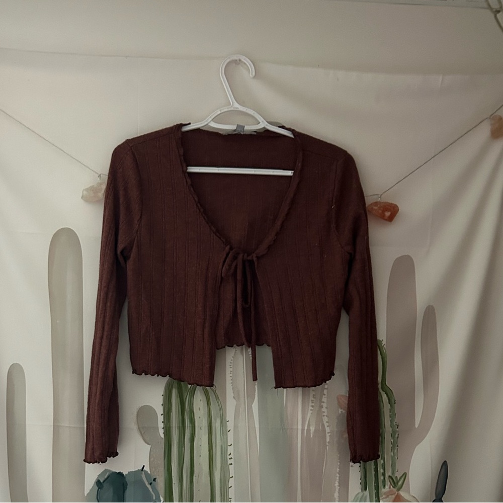 Tie Front Cardigan Top